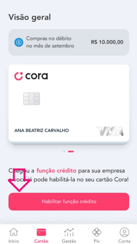 Gig animado das telas de cadastro da conta no aplicativo.